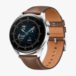Huawei Watch 3 Classic 46mm Silber Lederarmband Braun